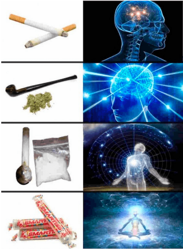 Expanding Brain Meme On Smoking