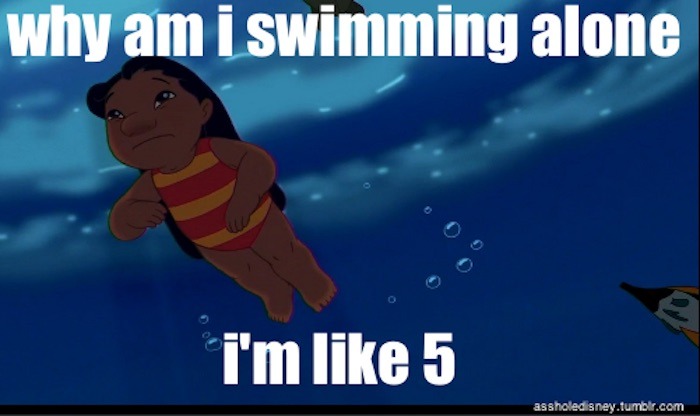 Lilo Swimming