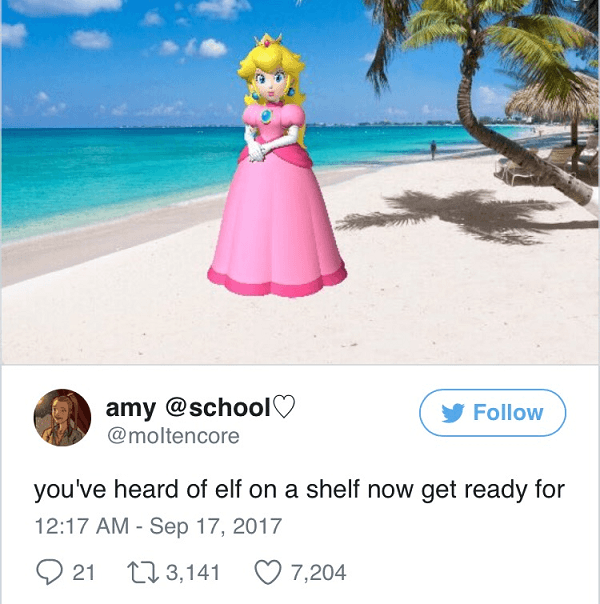 Peach On A Beach