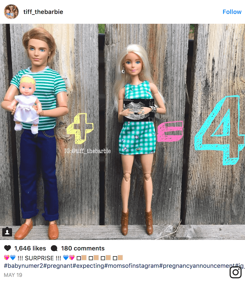 Barbie Pregnancy Announcement