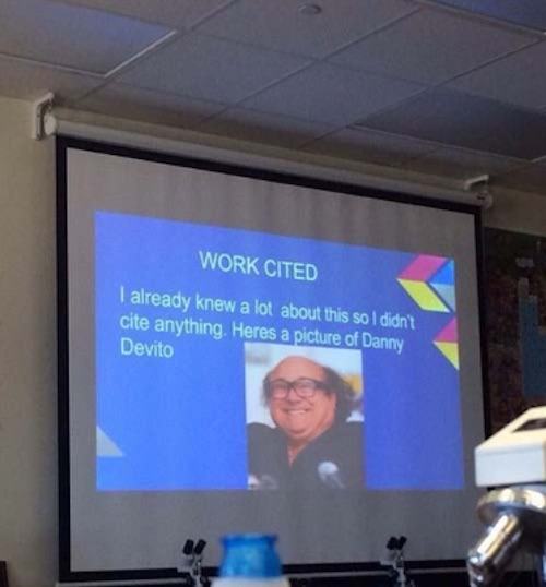 Funny Classroom Photos Danny Devito