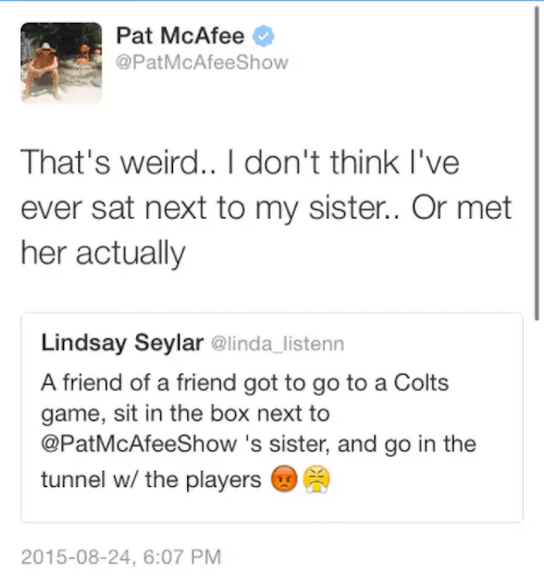 Pat Mcafee Sister