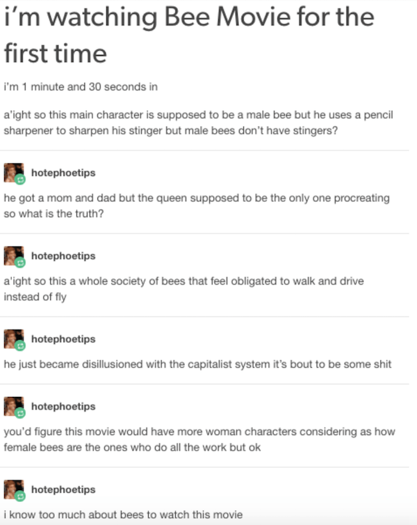 Tumblr Movies Bee Movie