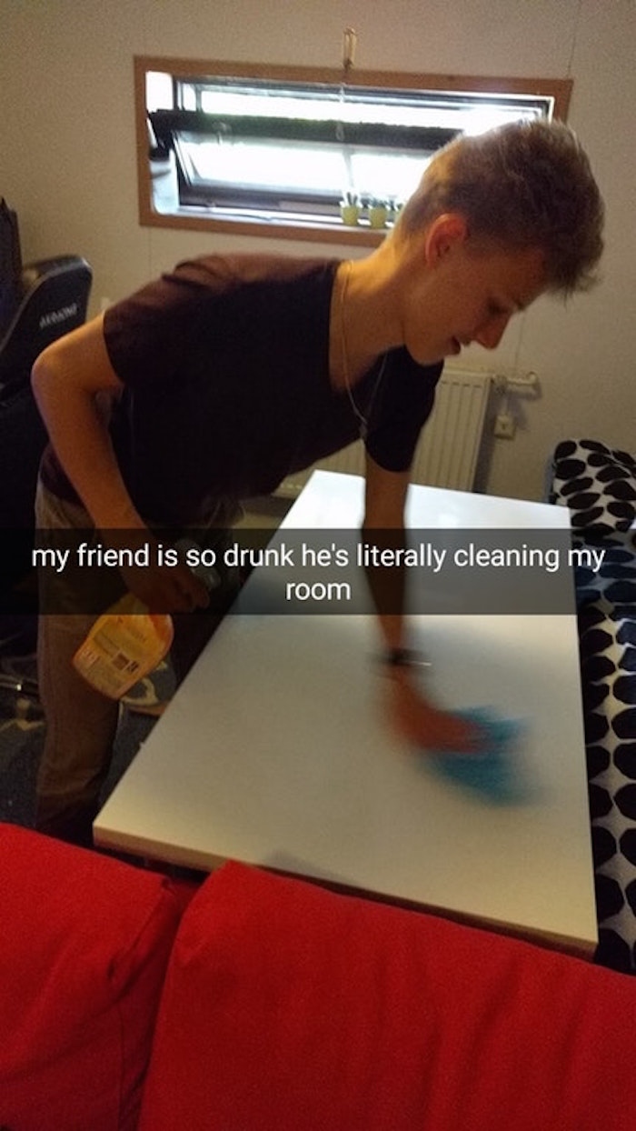 Drunk Cleaning