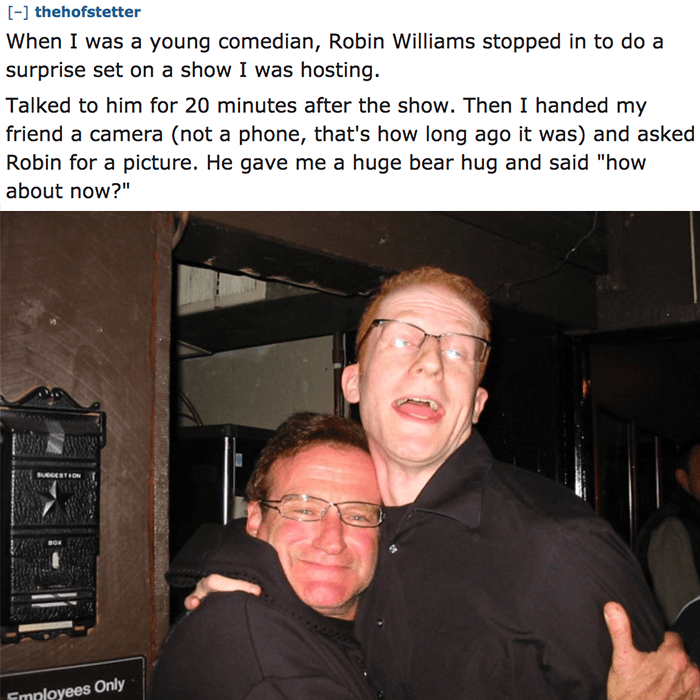 Robin Williams Hug